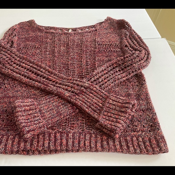 Free People sweater, multi color, size M. - Picture 2 of 9